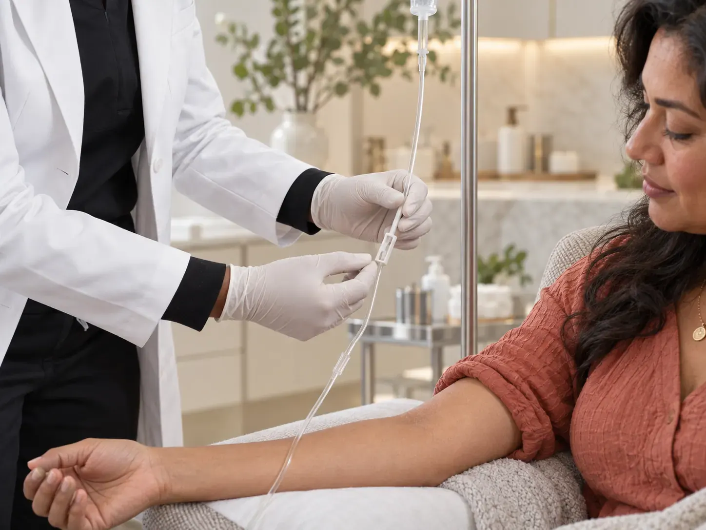 IV infusion care at Luxury Beauty by Cleo R. in Oakville